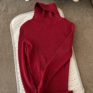 Red sparkly sweater from express